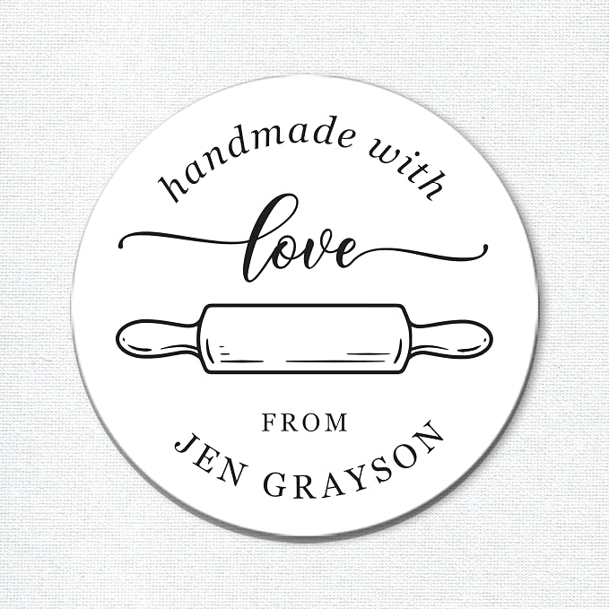 Stickers for Handmade with Love, From the Kitchen of Labels, Gift Stickers, Business Labels, Baked Good Favor Stickers
