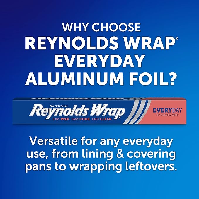 Reynolds Aluminum Foil, 200 Square Feet | Pack of 2