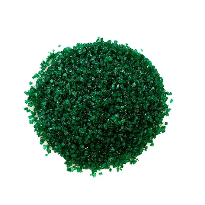 Bakerpan Forest Green Sugar Sprinkles for Baking - 7 oz Coarse Sparkling Decorating Sugar Crystals for Baking Topping, Cookies & Cupcakes | Kosher, Gluten-Free, Made in USA