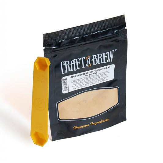 Craft A Brew - Go-Ferm - Natural Yeast Rehydration Nutrient - Enhances Fermentation Kinetics - Yeast for Alcohol Fermentation - 10g