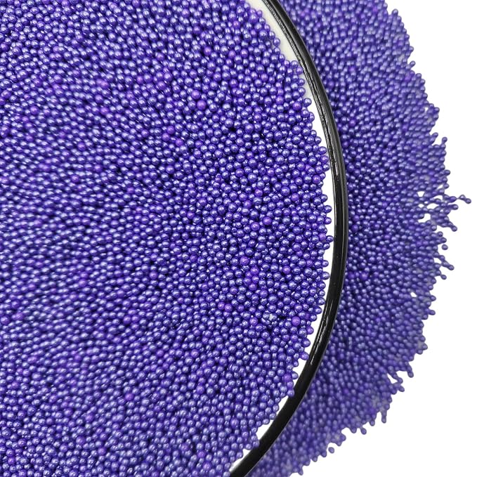 Homankit Purple Nonpareils Sprinkles Edible Cookie Decorations Mini Pearls for Decorating Cake, Baking, Cupcake Toppers, Ice Cream, Donuts 3.88 Ounce