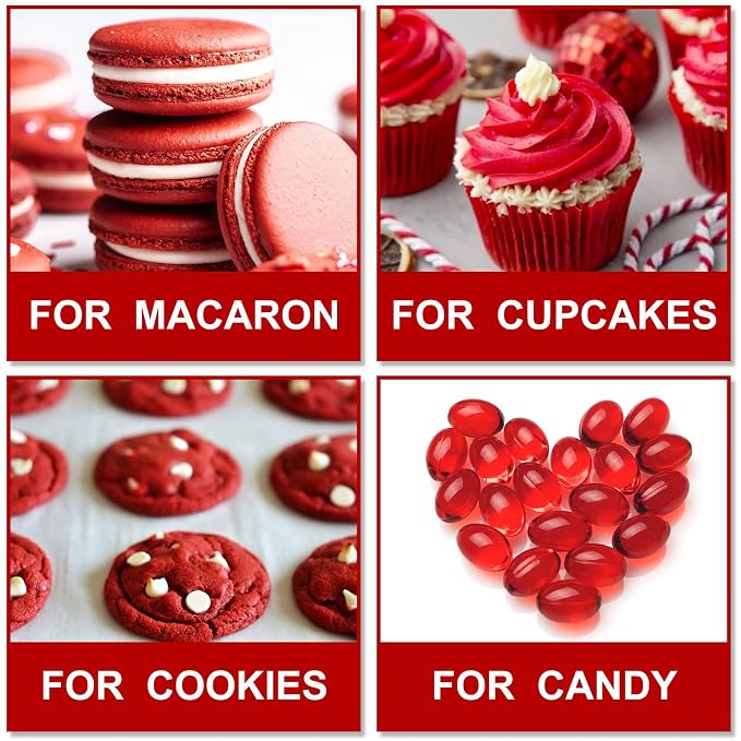 Gel Food Coloring - Betifood Red Natural Food Coloring for Cake Decorating, Food Grade Concentrated Gel Food Dye for Frosting, Easter Egg, Fondant, Cookies - Gel Food Color for Slime DIY Crafts - 3.4 Fl oz