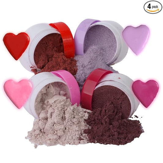 All-Natural Food Coloring Powder Set - Red, Pink, Deep Pink & Purple.| Perfect for cake decorating, cookie Frosting, Icing & Drinks | Dye-Free, Plant-Based, Kosher, Flavorless | No Carmine, No Annatto, No Propylene Glycol | By Pixie Dust | Large .35 oz...