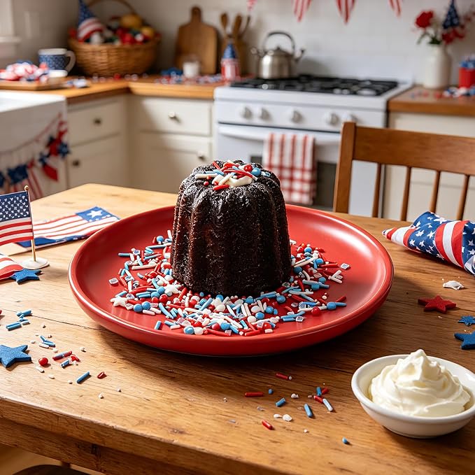 Red White and Blue Sprinkles, Patriotic Jimmies Nonpareils White Star Sprinkle Mix, 4.6oz Edible 4th of July Sprinkles for Baking, Ice Cream, Cookies, Cupcake Toppings