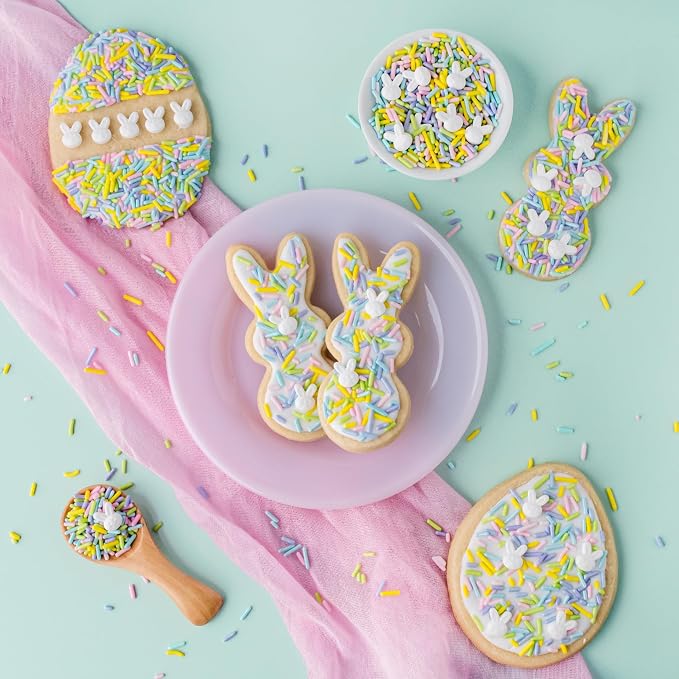 Sweets Indeed Sprinkles, 4 Pack, Edible Sprinkle Mix, Perfect for Cake Decorations, Baking, Ice Cream, Cookies, Cupcake Topper (Easter)