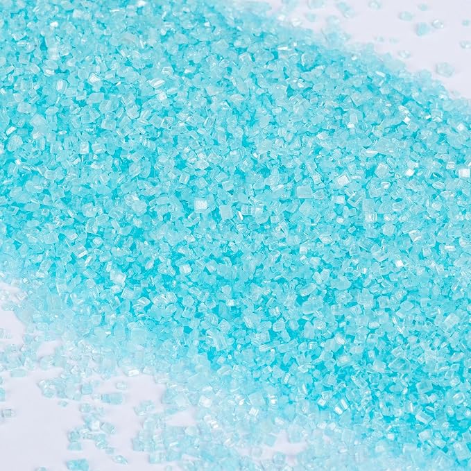 Edible Blue Sprinkles,150g,Bright Blue Sanding Sugar for Cake Decorating,Sky Blue Sprinkle Crystals Mix for Cookie,Ice Cream,Fondant Cake,Caramel Apples,Cupcakes,Desserts Toppers,Birthday Party,Festival Baking Decoration Supplies
