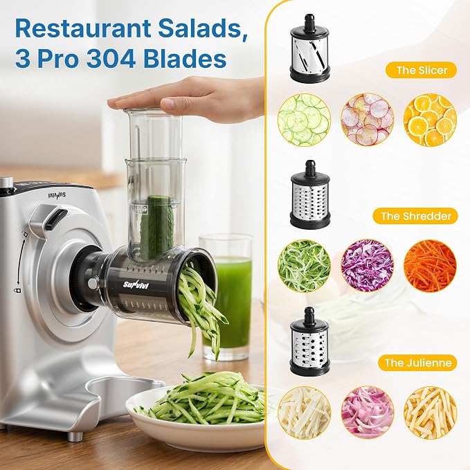 Electric Dough Mixer, Stand Mixer with Meat Grinder, Juicer
