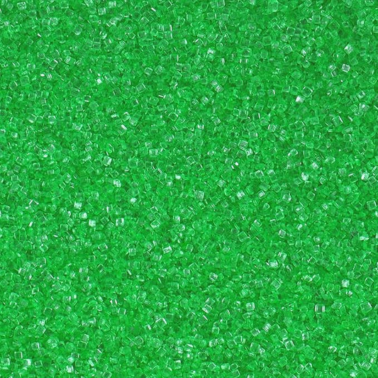 Green Sprinkles for Baking Edible, Green Sanding Crystal Sugar 130g/4.6oz, Cupcake, Cookie and Donuts Toppings, Wedding, Birthday Party Supplies