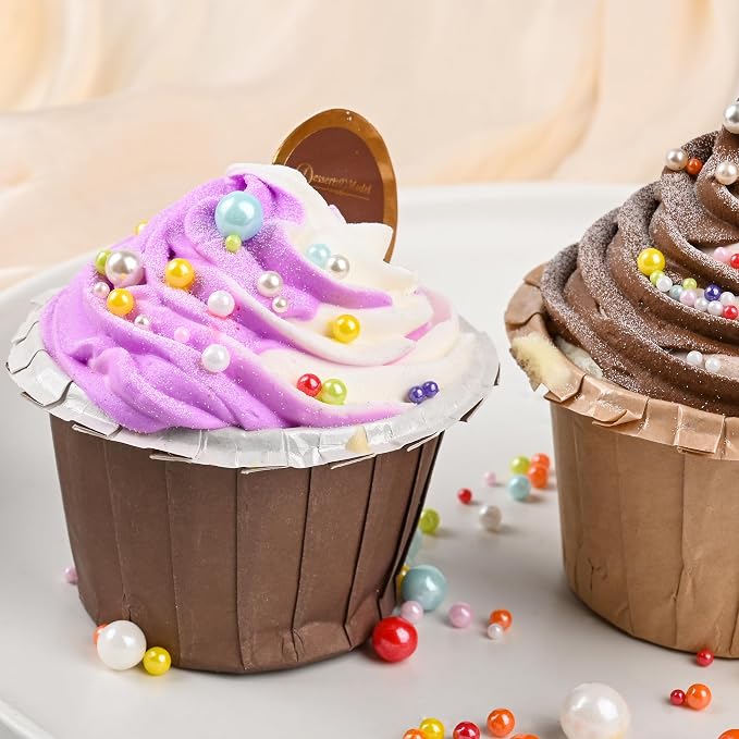 Bayep Rainbow Sprinkles for Cake Decorating Edible Pearl Sprinkles for Ice Cream, Cookies, Baking, Cupcake Topper Colorful Sprinkles Perfect for Birthday Party Christmas Holiday Supplies 3.52 Ounce