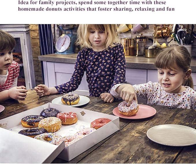 2-Pack Donut Pan Set, Messar Silicone Doughnuts Tin Baking Tray Maker Pan, Non-Stick Cake Mold, Easy to Bake Full Size Perfect Shaped Donuts to Sweeten Your "Hole" Day (Light purple & Rose red)