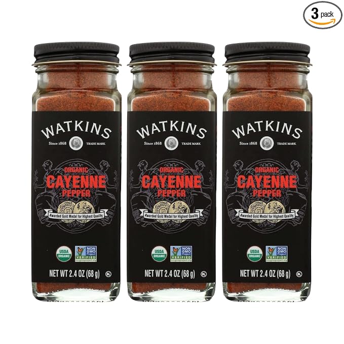 Watkins Organic Cayenne Pepper, 2.4 Ounce, 3 Count