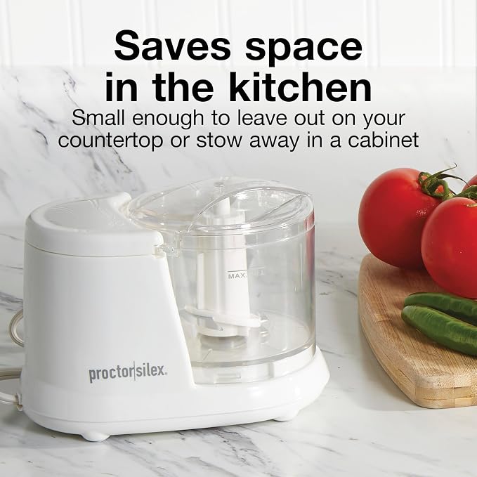 Proctor Silex Durable Electric Vegetable Chopper & Mini Food Processor