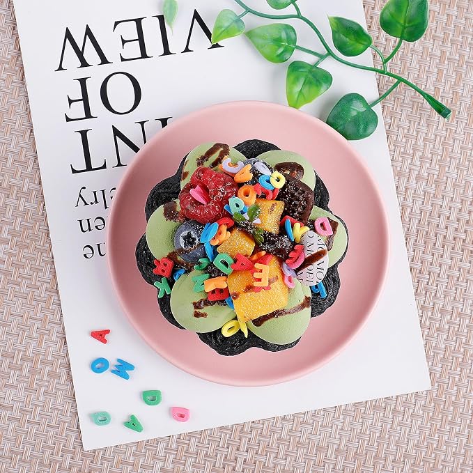 Rainbow Letters Sprinkles, Edible Letters for Cake Decorating, ABC Alphabet Sprinkles Mix for Baking Topping, Cupcakes, Cookies, Ice Cream, School Enrollment Children Birthday Party Holiday Supplies