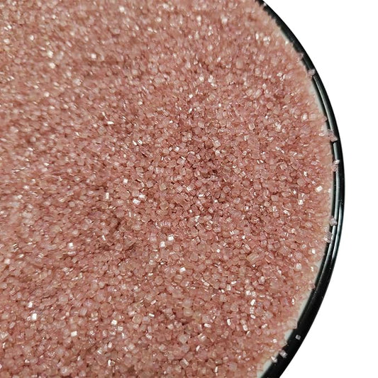 Rose Gold Sanding Sugar Sprinkles, Rose Gold Sugar Crystals, Edible Sparkling Sugar Sprinkles for Cake Cupcake Decorating, Baking Cake Decorations, Cookies Ice Cream Toppings, Wedding Party Christmas Supplies 130g/4.6oz
