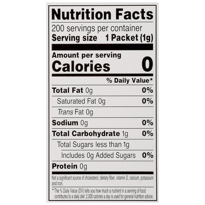 Community Coffee Blue Sweetener Packets, 2,400 Count (200 Count Pack of 12)