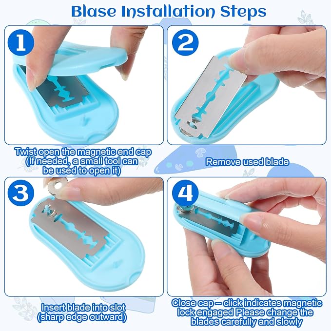 Dough Scoring Tool Bread Lame Sourdough Scoring Tool 6 Razor Blade | Extractable & Magnetic Bread Lame Upgraded Sourdough Knife for Homemade Baking Includes