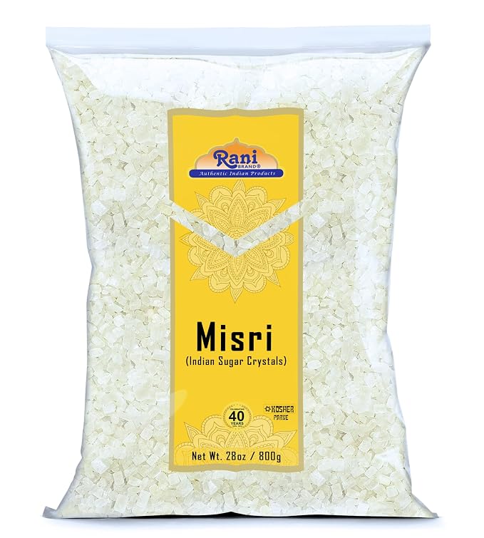 Rani Misri (Indian Sugar Crystals) 28oz (800g) ~ All Natural | Gluten Friendly | No Colors | Vegan | Kosher | Indian Origin