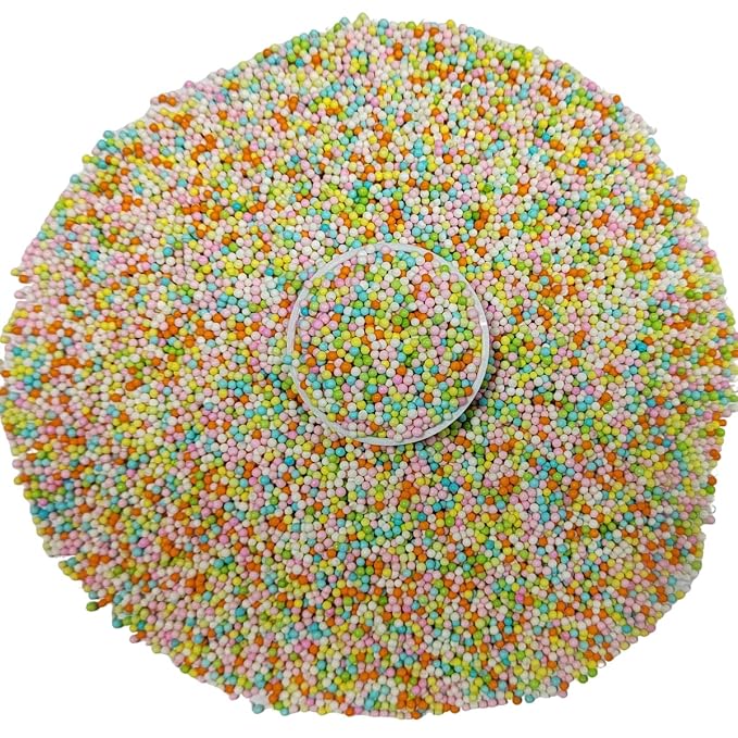 EPHVODI Easter Themed Sprinkle Nonpareils Sprinkles Edible Mini Pearl Sprinkles for Cake Decorations, Baking, Ice Cream, Cookies, Donuts and Lollipops - 2mm Sugar Pearls 3.88oz