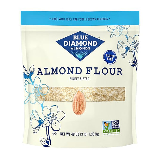 Blue Diamond Almonds Almond Flour, Gluten Free, Blanched, Finely Sifted, 48 oz