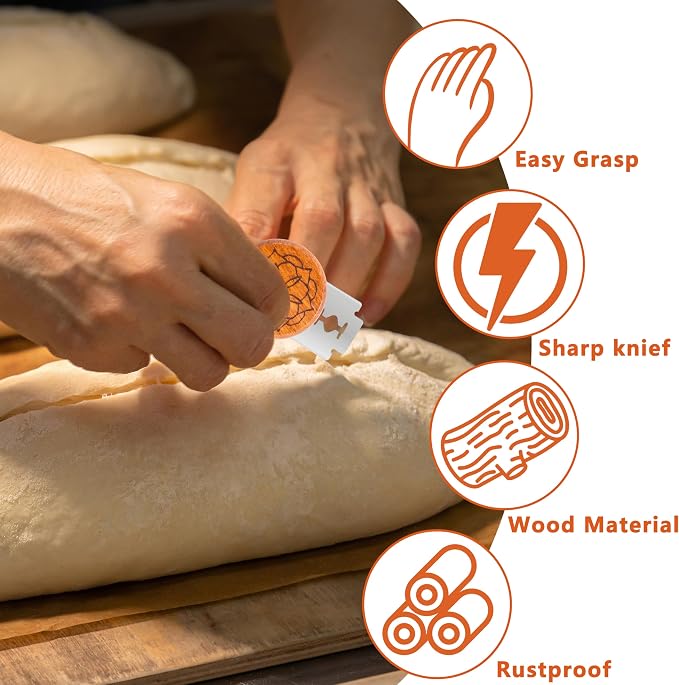 UFO Bread Lame Cutter for Homemade Sourdough,Bread Scorer Tool for Sourdough with 5 Blades and Case,Slashing Tool Bread Cutting Knife for Artisan Bread and Baguette Makers,Mandala