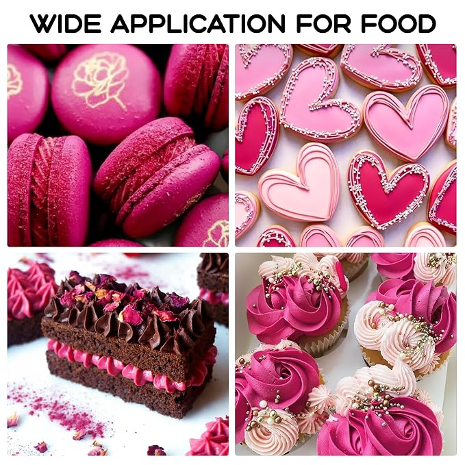 Fushia Gel Food Coloring – 4.5 oz Professional Grade Concentrated Food Dye, Gel Based Coloring for Icing, Baking, Cake Decorating & Cookies