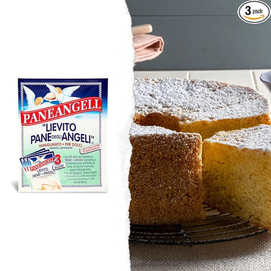 Paneangeli Lievito Vanigliato Per Dolci - Pane Degli Angeli Yeast - 3 count