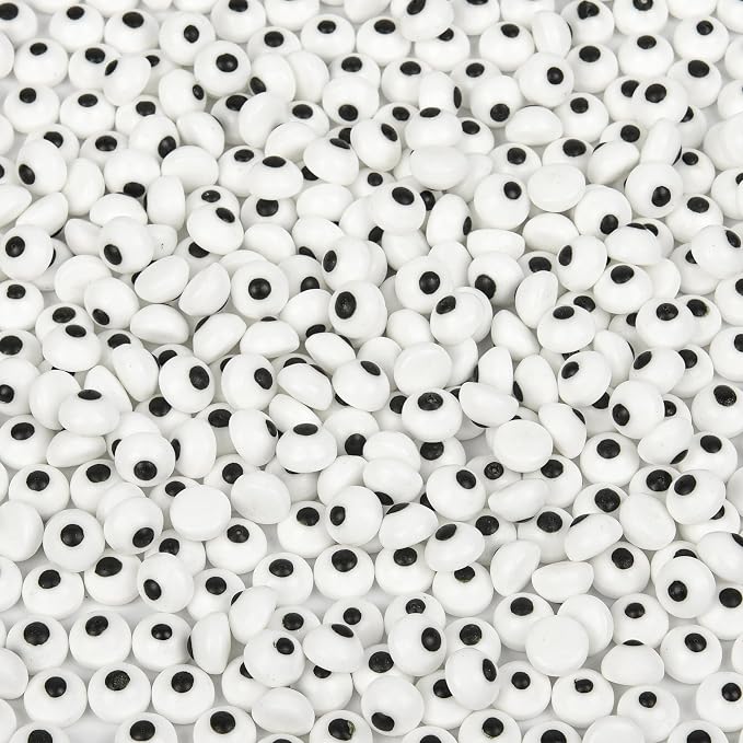 Candy Eyeballs Sprinkles 250 count Edible Eyes for Cake Decorating Cupcake, Cookies, Ice Cream Topper Cake Sprinkles Baking, Perfect for halloween Party, Christmas, New Year’S Eve, Easter (10mm Eyeballs)