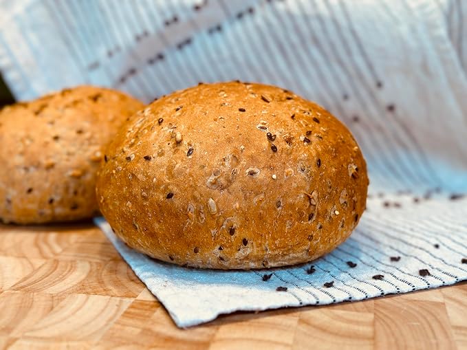 Molibake 8 Grain Bread Mix Pack of 4 - All-Natural Multigrain Baking Mix for Bread Machine and Oven - 15 oz - Multigrain Grain Mix for with Flax, Millet & Rye - Easy-to-Use Breads Maker Mix for Homemade Baking