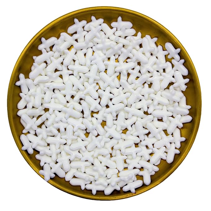 Dynastang White Cross Sprinkles Edible Cross Cake Decorating Stars Cake Decorations Cupcake Toppers Cookie Decorating Perfect for Cakes, Cupcakes, Desserts Toppings 3OZ