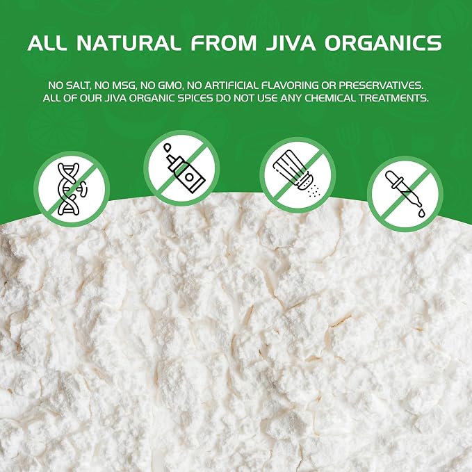 Jiva Organics Premium White Rice Flour 2 LB Bag - Gluten Free, Non GMO
