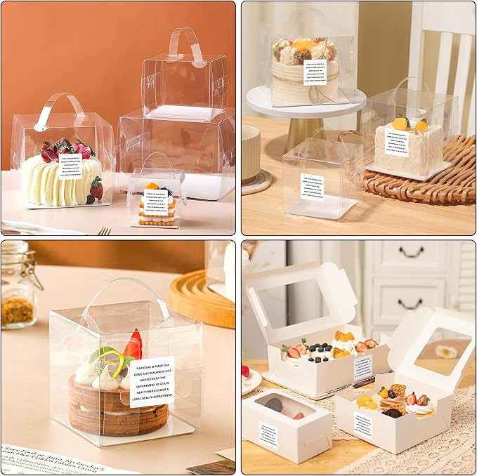 500 Count Cottage Food Law Labels Stickers, 1.5 x 1.5 Inch Home Made Stickers Labels, Ingredients Labels Stickers for Home Kitchen