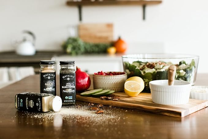 Watkins Gourmet Organic Spice Jar, Onion Powder, 2.8 Ounce Jar, 3 Count