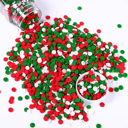 Christmas Sprinkles for Cookies, Red and Green Sprinkles Perfect for Christmas Dessert Party 3.52 Ounce