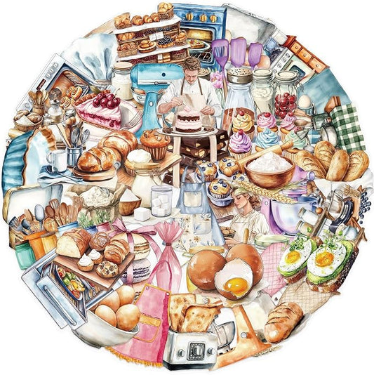 Funny Baking Stickers, 50PCS Realistic Transparent Bakery Sticker for Kid Teen Adult,Cute Waterproof PET Sticker for Scrapbook Water Bottles Laptop Bakery Themed Party Decorations