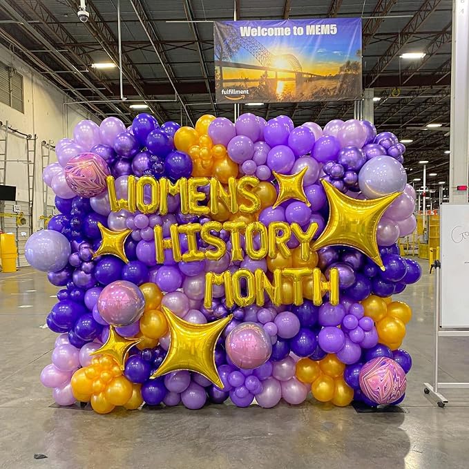 Voircoloria 130pcs Purple Balloons Different Sizes 18" 12" 10" 5" Party Latex Balloons for Birthday Baby Shower Halloween Wedding Valentine's Day Party Bachelorette Decorations