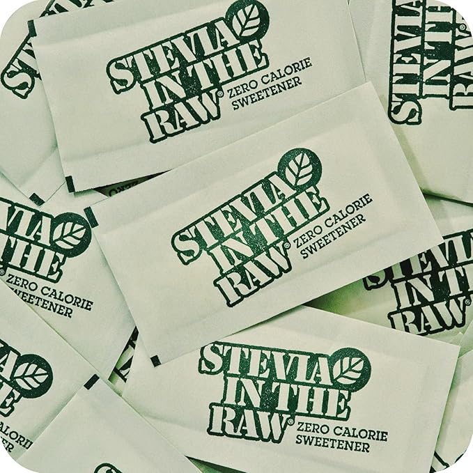 Stevia In The Raw, Plant Based Zero Calorie, Sugar Substitute, No Erythritol, Sugar-Free Sweetener for Coffee, Hot & Cold Drinks, Suitable For Diabetics, Vegan, Gluten-Free, 50 Count Packets (12 Pack)