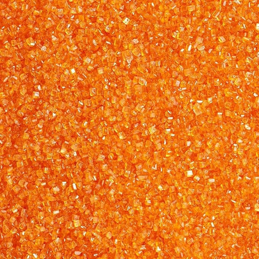 Orange Sprinkles for Baking Edible, Sanding Crystal Sugar 130g/4.6oz, Cupcake, Cookie and Donuts Toppings, Wedding, Birthday Party Supplies