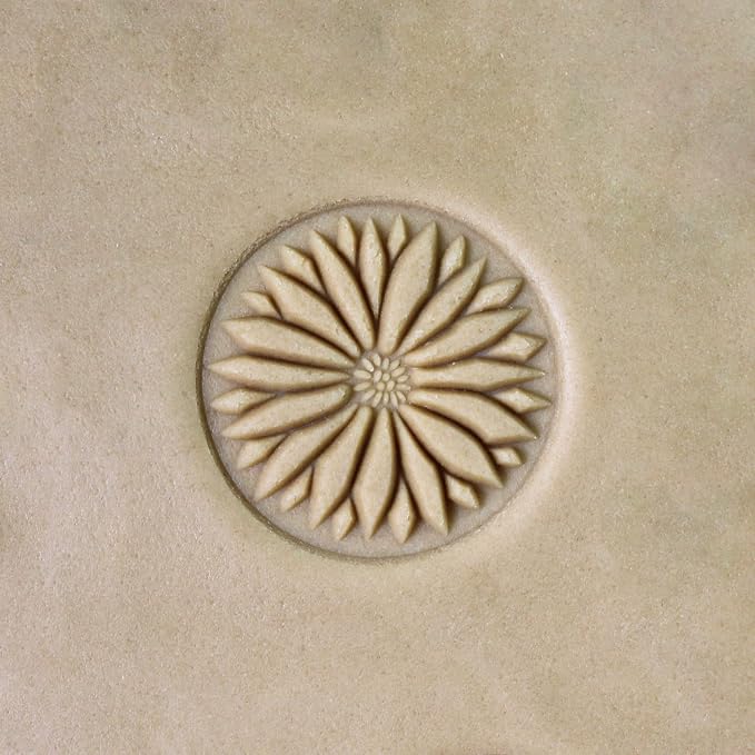 Wood Cookie Stamp, 2.5 Inch (Sunflower CS-028)