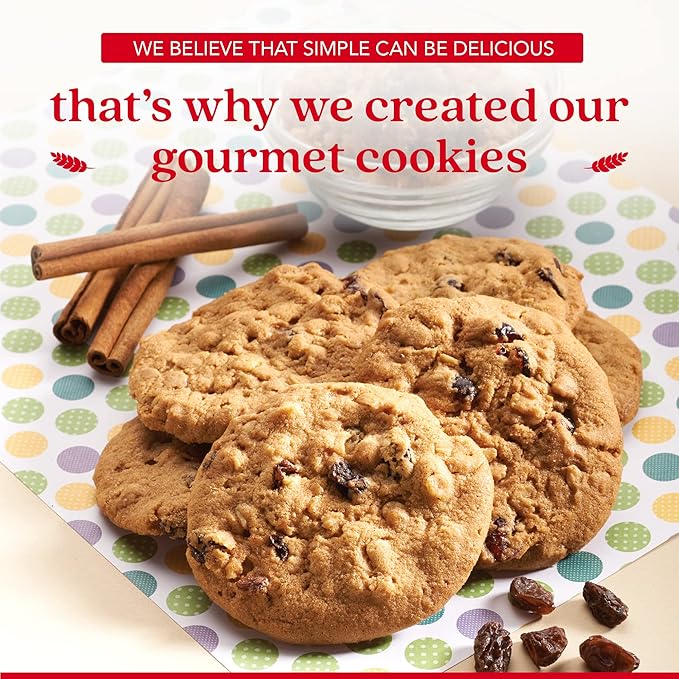 David's Cookies 1lb Oatmeal Raisin Fresh Baked Cookies - Delectable & Premium Ingredients - No Added Preservatives Cookie Gift Basket