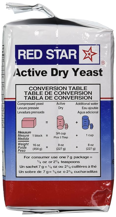 Red Star Active Dry Yeast, 2 Pound Pouch (Pack of 2)