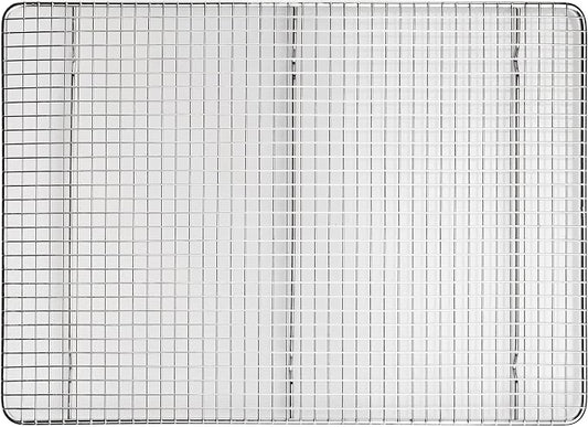 Winco Wire Sheet Pan Grate/Cooling Rack, Chrome Plated, 2/3 Size / 14" x 20"