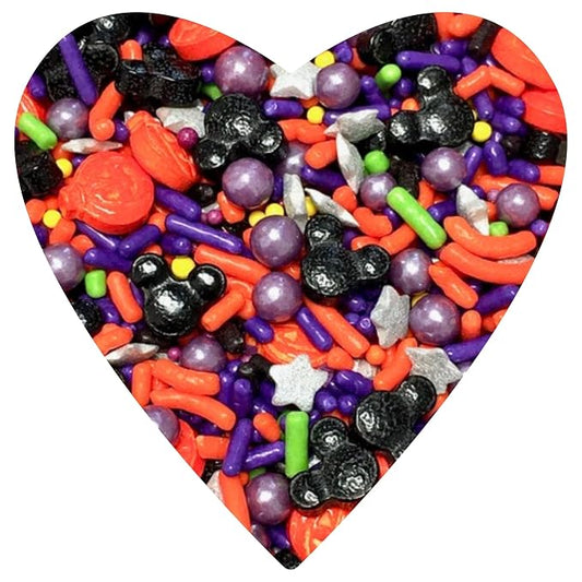 COOL MOM SPRINKLES Halloween Mouse Sprinkles (4 oz.) – Themed Sprinkles for Decorating Birthday Cakes, Cupcakes, Cookies & Desserts – Mixed in the USA/Gluten-Free (Haunted Mouse)