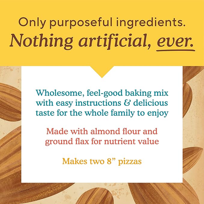 Simple Mills Almond Flour Baking Mix, Cauliflower Pizza Dough - Gluten Free, Vegan, Plant Based, 9.8 Ounce (Pack of 2)