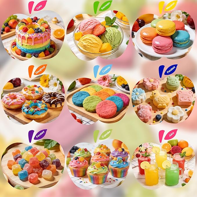 Natural Food Coloring- 20 Milliliters Dye Free Natural Food Coloring, FD&C & Artificial Dye Free Formula for Baking, Icing and Cooking, Cakes, Cupcakes, Frosting，Easter Eggs & Holiday Treats (ORANGE)