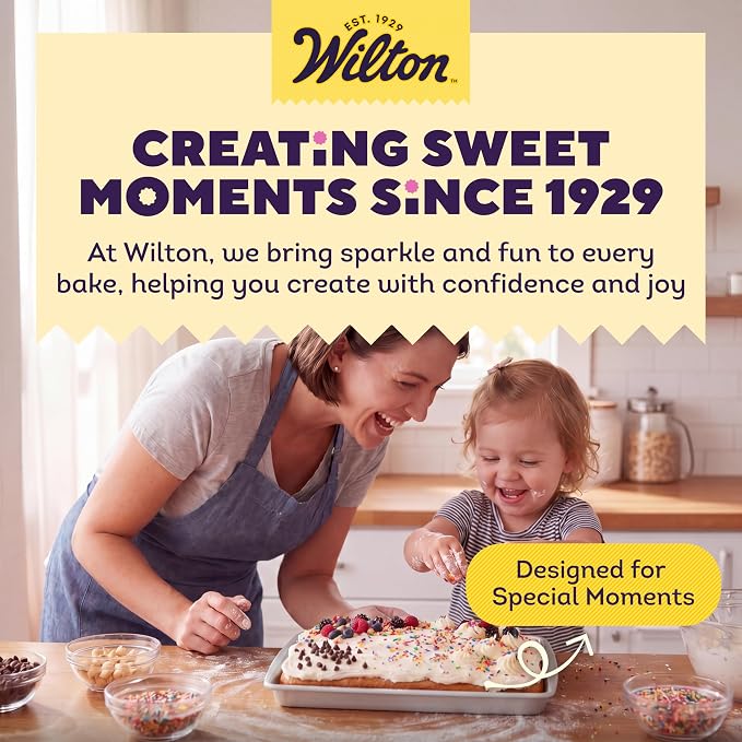 Wilton Aluminum 9x13 Inch Rectangular Sheet Pan, Made With Natural Anodized Aluminum, Made Without PFAS, Bakeware Optimal For Even Heating