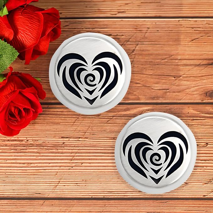 2Pcs 2025 NEW Russian Piping Tips Extra Large – Heart-shaped Rose Flower Piping Tips, Stainless Steel Nozzles Set for Cake Decorating, Cupcakes, Cookies and Desserts– Professional Baking Tools