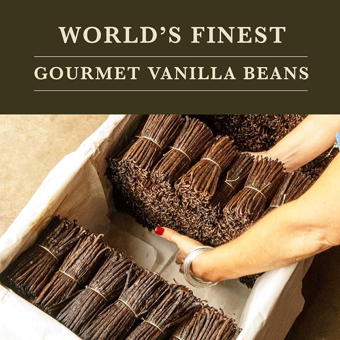 16 oz (1 lb) Organic Madagascar Whole Vanilla Beans, Grade A Vanilla Pods, Premium Vanilla Beans for Making Extract & Baking - Cook’s