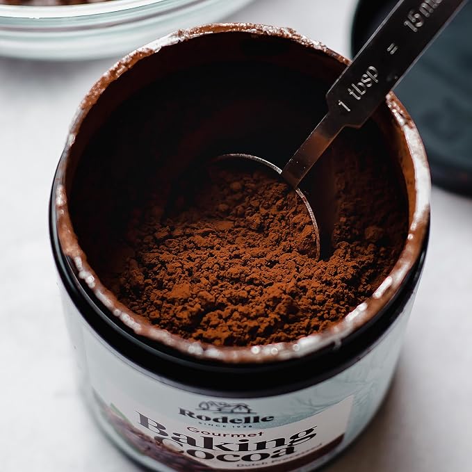 Rodelle Gourmet Dutch-Processed Cocoa Powder, Unsweetened, Gluten Free, 8 Oz.