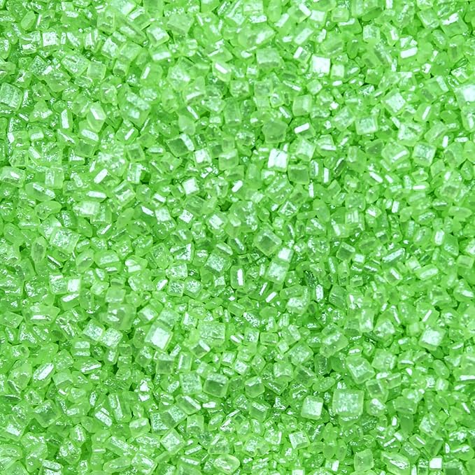 Brew Glitter - Green Rimming Sugar (4oz, 1x Bar Tin) Cocktail Garnish for Mixed Drinks & Refreshments