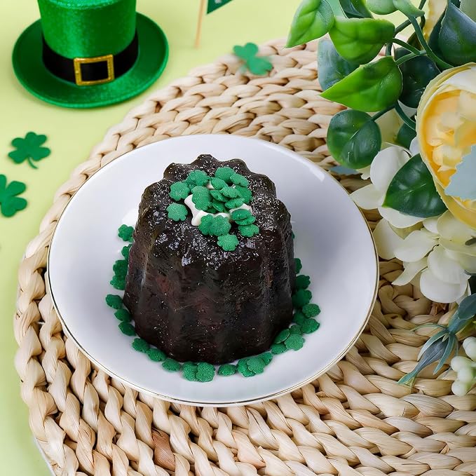 Shamrock Sprinkles, St. Patrick's Day Green Sprinkles for Cake Decorating, Edible shamrocks for Baking, Ice Cream, Cookies, Cupcake Topper